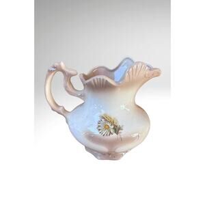 Vintage Ceramic Floral Pitcher / Vase ARNELS 5.5"